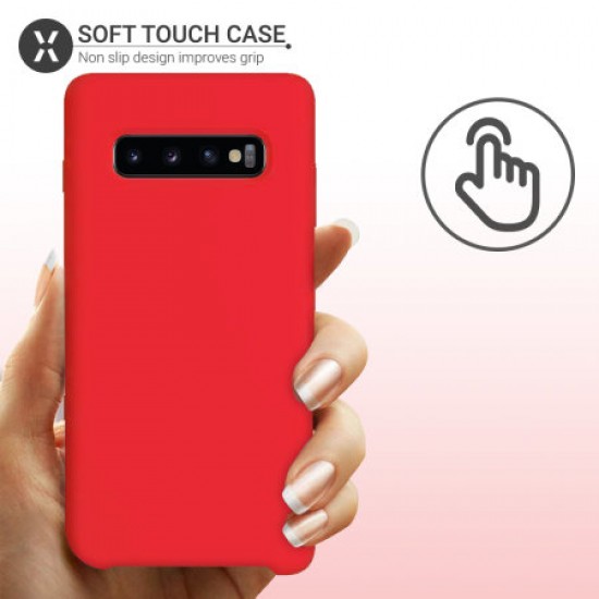 Olixar Samsung Galaxy S10 Soft Silicone Case - Red