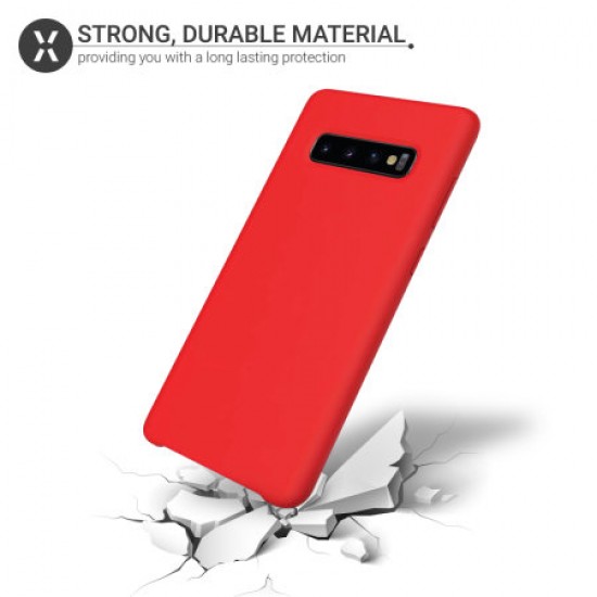 Olixar Samsung Galaxy S10 Soft Silicone Case - Red