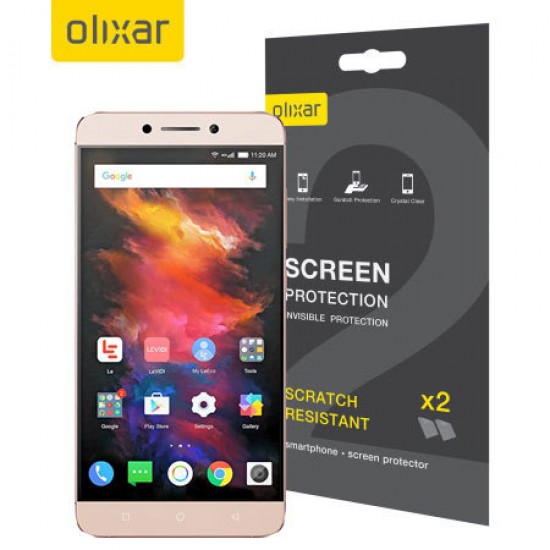 Olixar LeEco Le S3 Film Screen Protector 2-in-1 Pack