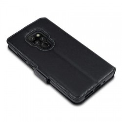 Olixar Huawei Mate 20 Low Profile Genuine Leather Wallet Case - Black