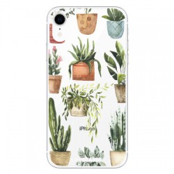 LoveCases iPhone XR Plant Phone Case - Clear Multi