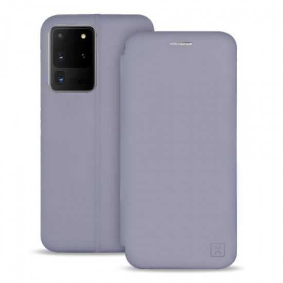 Olixar Soft Silicone Samsung Galaxy S20 Ultra Wallet Case - Grey