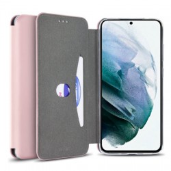 Olixar Soft Silicone Samsung Galaxy S21 Plus Wallet Case - Pink