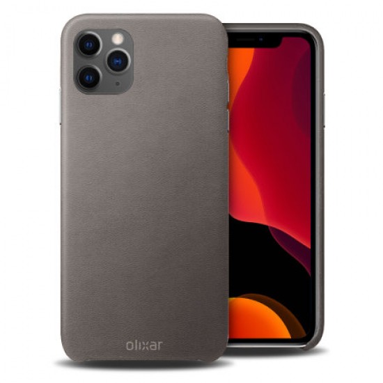 Olixar Genuine Leather iPhone 11 Pro Case - Grey