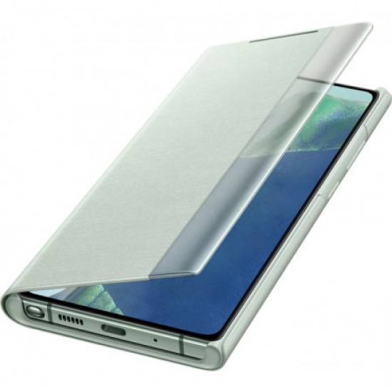 Official Samsung Galaxy Note 20 5G Clear View Case - Mystic Green
