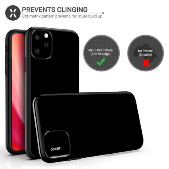 Olixar FlexiShield iPhone 11 Pro Max Gel Case - Solid Black