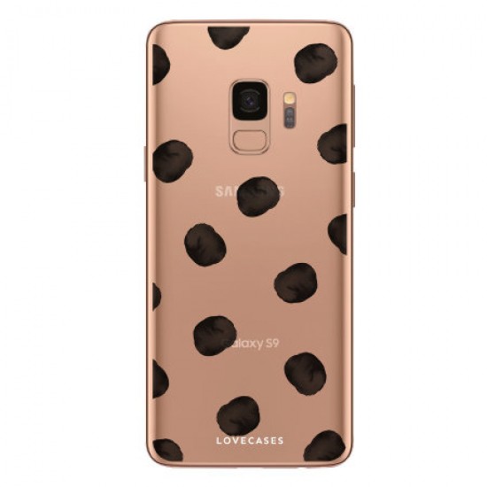 LoveCases Samsung S9 Polka Phone Case - Clear Multi