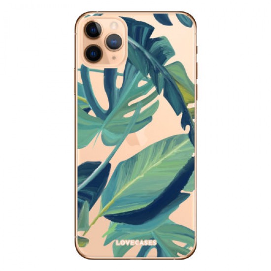 LoveCases iPhone 11 Pro Tropical Phone Case - Clear Green