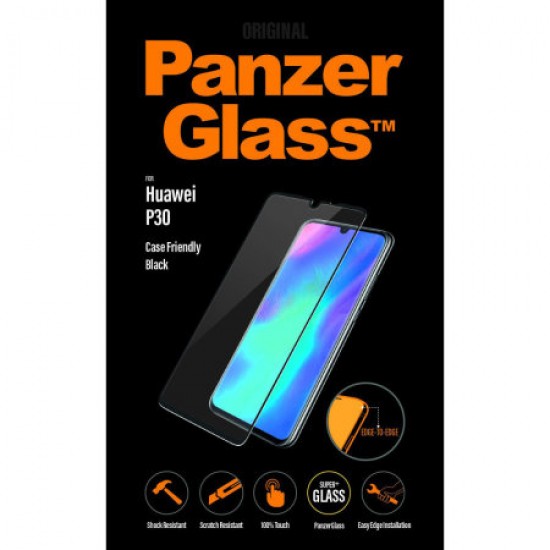 PanzerGlass Case Friendly Huawei P30 Screen Protector - Black