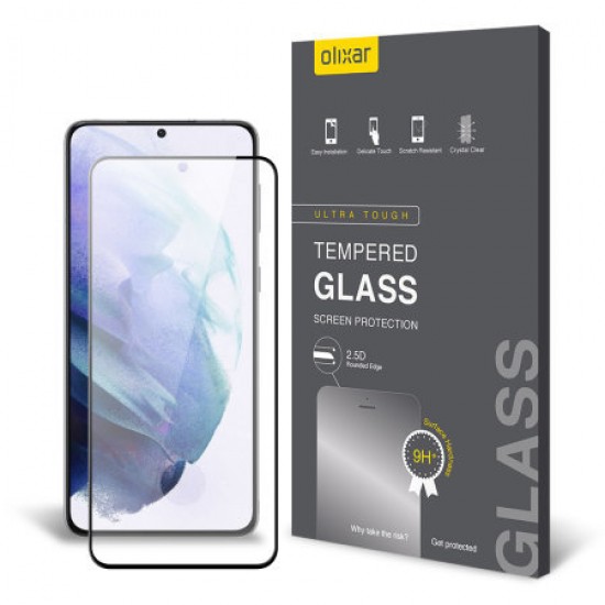 Olixar Samsung S21 Glass Screen Protector & 2 Pack Camera Protectors