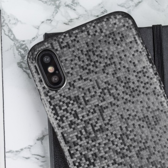 LoveCases Check Yo Self iPhone X Case - Sparkling Black