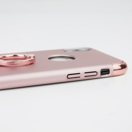 Olixar XRing iPhone X Finger Loop Case - Rose Gold