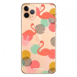 LoveCases iPhone 11 Pro Max Flamingo Phone Case - Clear Multi