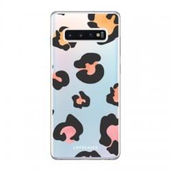 LoveCases Samsung S10 Leopard Clear Phone Case - Multicoloured