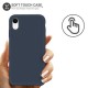 Olixar iPhone XR Soft Silicone Case - Midnight Blue