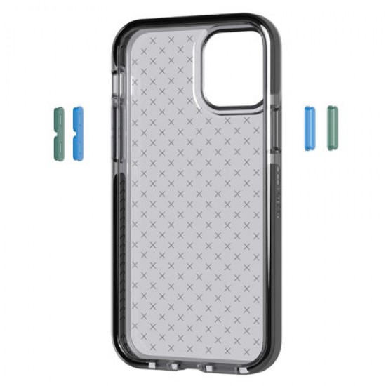 Tech 21 iPhone 12 Evo Check Case - Smokey Black