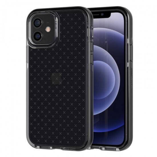 Tech 21 iPhone 12 Evo Check Case - Smokey Black