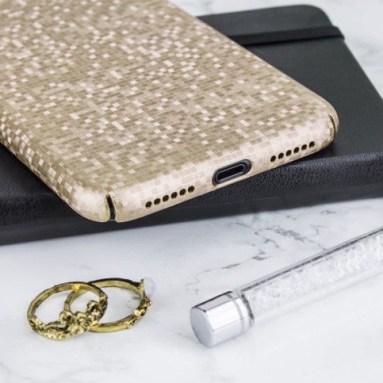 LoveCases Check Yo Self iPhone X Case - Shimmering Gold