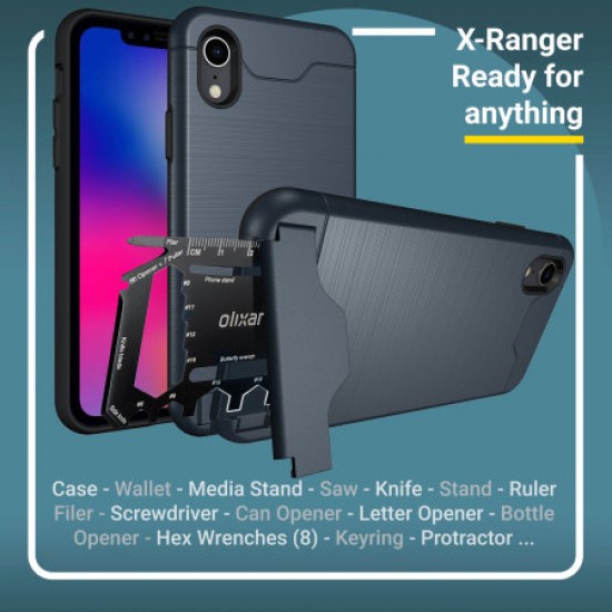 Olixar X-Ranger iPhone XR Tough Case - Marine Blue