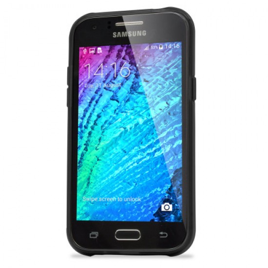 Olixar FlexiShield Samsung Galaxy J1 2015 Gel Case - Black