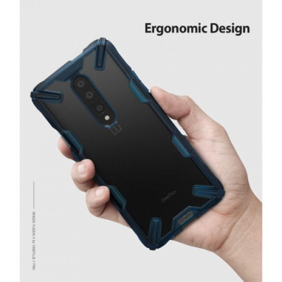 Ringke Fusion X OnePlus 7 Pro Case - Blue