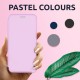 Olixar Soft Silicone iPhone 7 Wallet Case - Pastel Pink