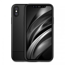 Olixar Carbon Fibre Apple iPhone XS Max Case - Black