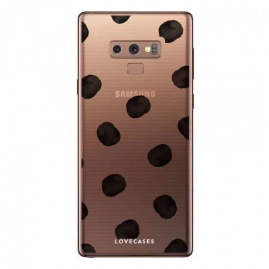 LoveCases Samsung Note 9 Polka Phone Case - Clear Multi