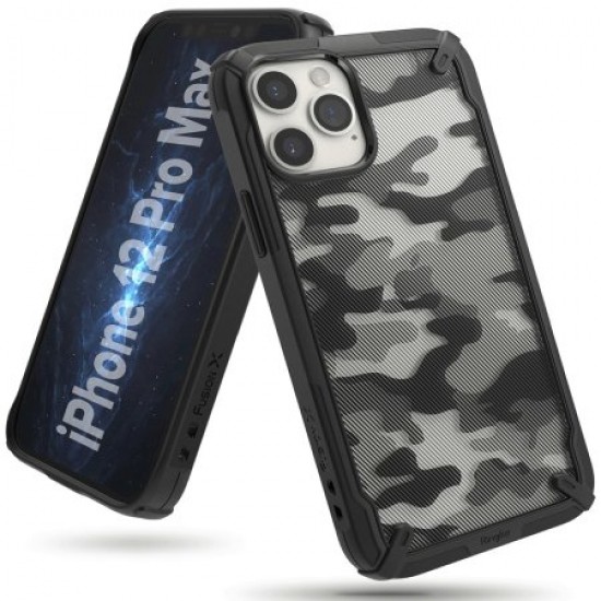 Ringke Fusion X iPhone 12 Pro Max Case - Camo Black