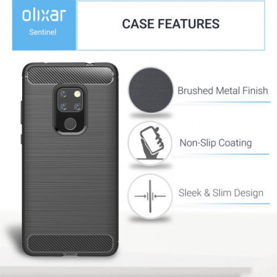 Olixar Sentinel Huawei Mate 20 Case And Glass Screen Protector