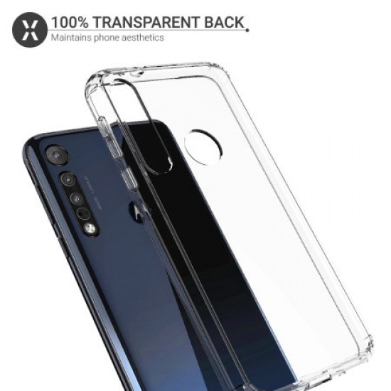 Olixar ExoShield Tough Snap-on Motorola One Macro Case - Clear