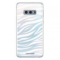 LoveCases Samsung S10e Zebra Phone Case - Clear White