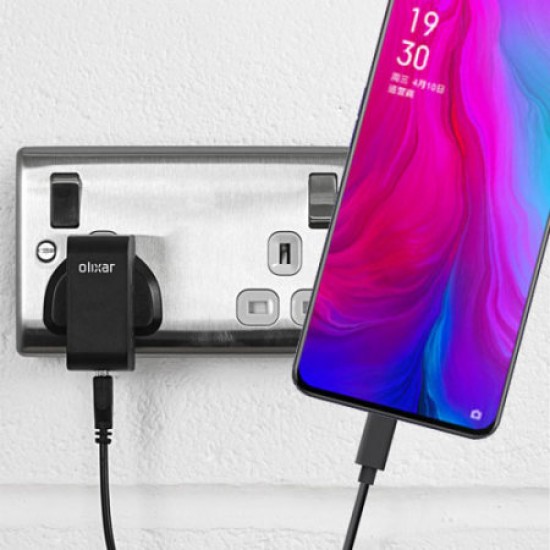 High Power Oppo Reno 10x Zoom Wall Charger & 1m USB-C Cable