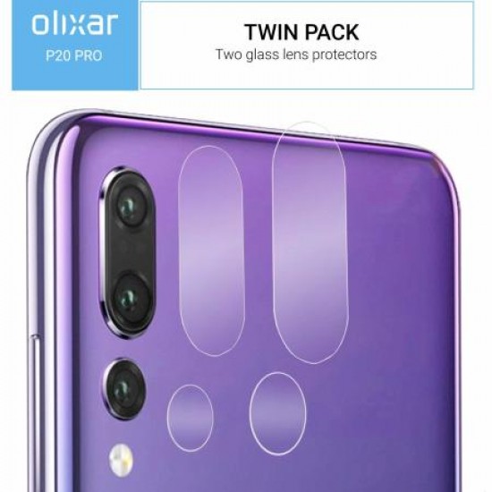 Olixar Huawei P20 Pro Camera Protectors - Twin Pack