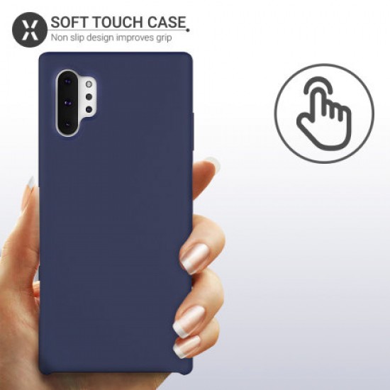 Olixar Samsung Note 10 Plus 5G Soft Silicone Case - Midnight Blue