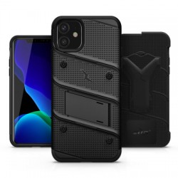 Zizo Bolt Series iPhone 11 Tough Case & Screen Protector - Black