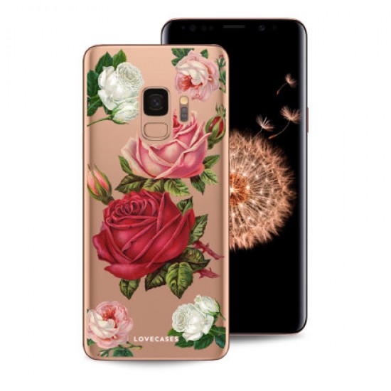 LoveCases Samsung S9 Plus Roses Clear Phone Case