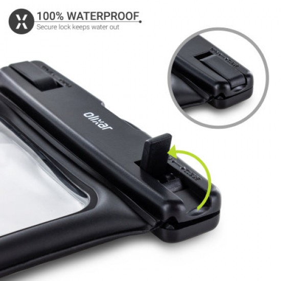 Olixar Waterproof Pouch For Smartphones Up To 6.8" - Black