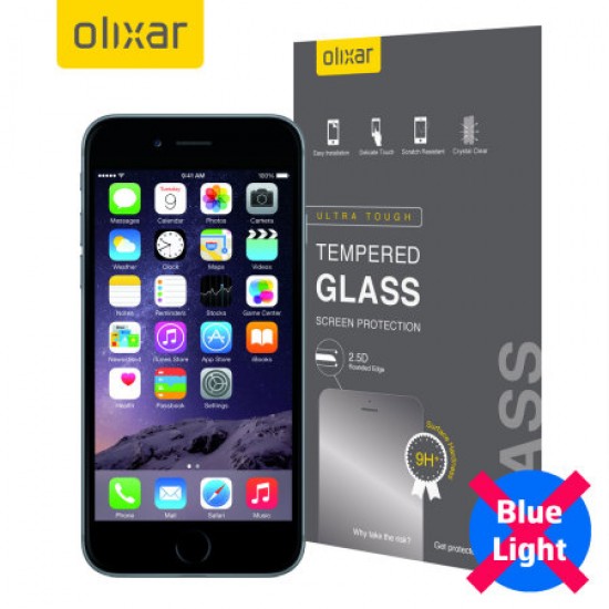 Olixar iPhone 6S / 6 Anti-Blue Light Tempered Glass Screen Protector