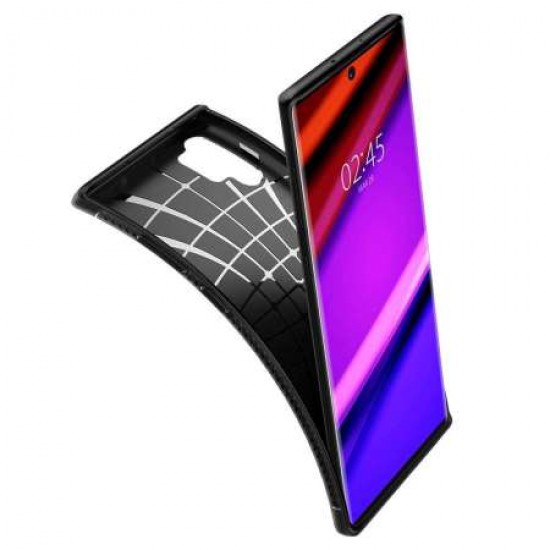 Spigen Rugged Armor Samsung Galaxy Note 10 Plus Case - Matte Black