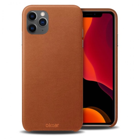 Olixar Genuine Leather iPhone 11 Pro Case - Brown