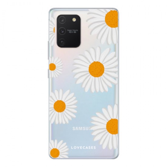 LoveCases Samsung Galaxy S10 Lite Daisy Clear Phone Case