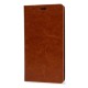 Olixar Leather-Style Sony Xperia C4 Wallet Stand Case - Light Brown