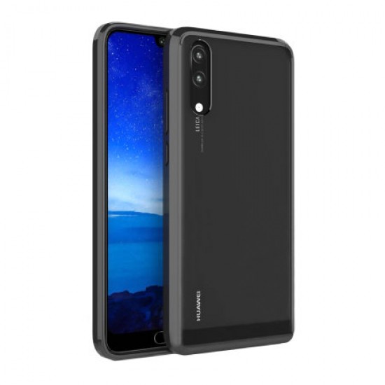 Olixar ExoShield Tough Snap-on Huawei P20 Case - Black / Clear