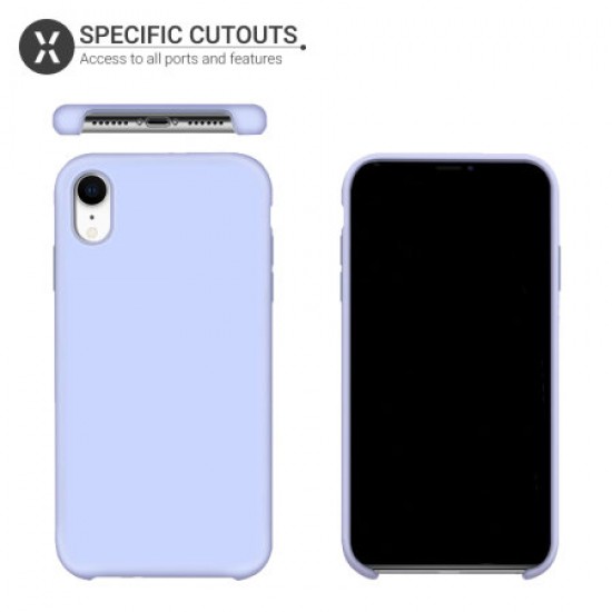 Olixar iPhone XR Soft Silicone Case - Lilac