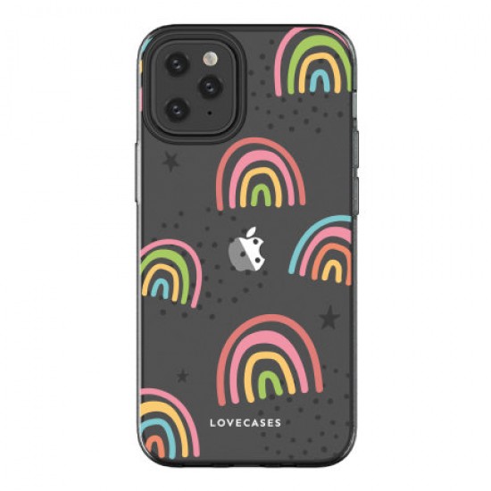 LoveCases iPhone 12 Pro Max Gel Case - Abstract Rainbow