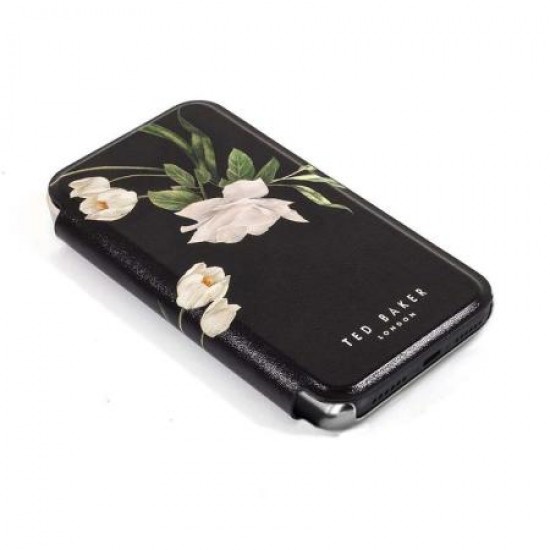 Ted Baker Elderflower iPhone 8 Folio Case - Black / Silver