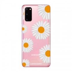 LoveCases Samsung Galaxy S20 Daisy Clear Phone Case