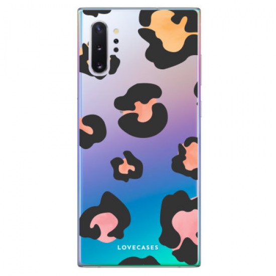 LoveCases Samsung Note 10 Plus Leopard Print Clear Case - Multi