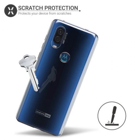 Olixar Ultra-Thin Motorola One Action Case - 100% Clear